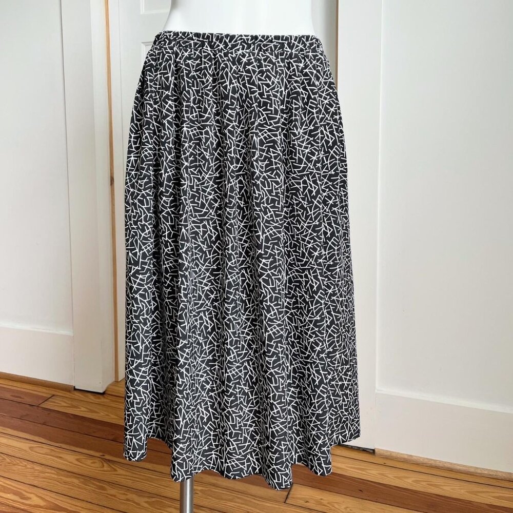 80s Black and white skirt